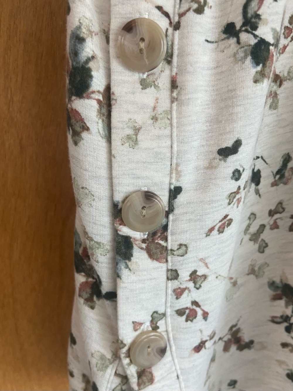 J Jill Floral Heathered Tunic Long Sleeve XL Petite Excellent Condition - Picture 3 of 8